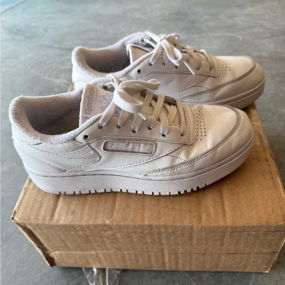 Reebok Lifestyle Club C Double White Sneakers